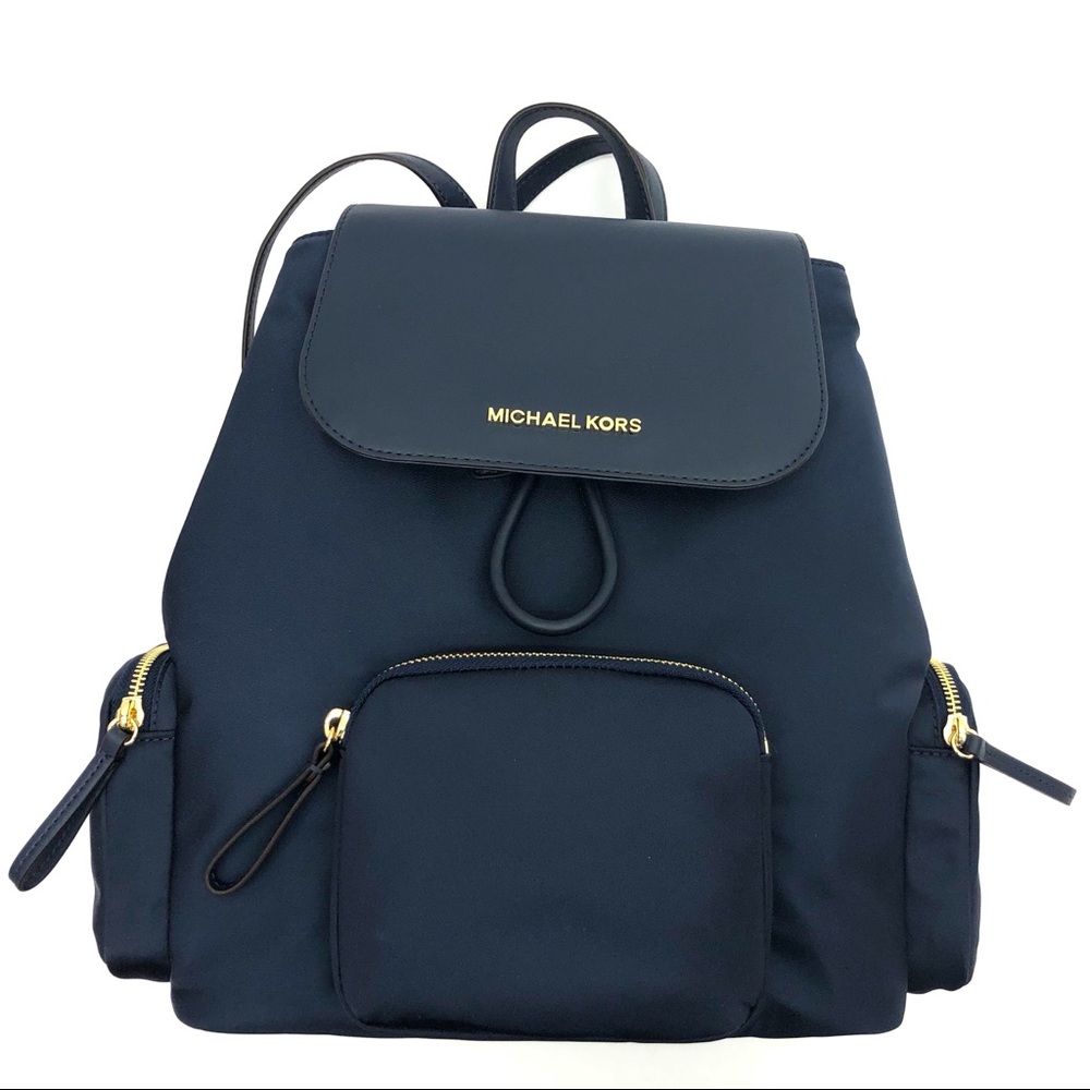 New MICHAEL KORS Abbey Navy Cargo Backpack